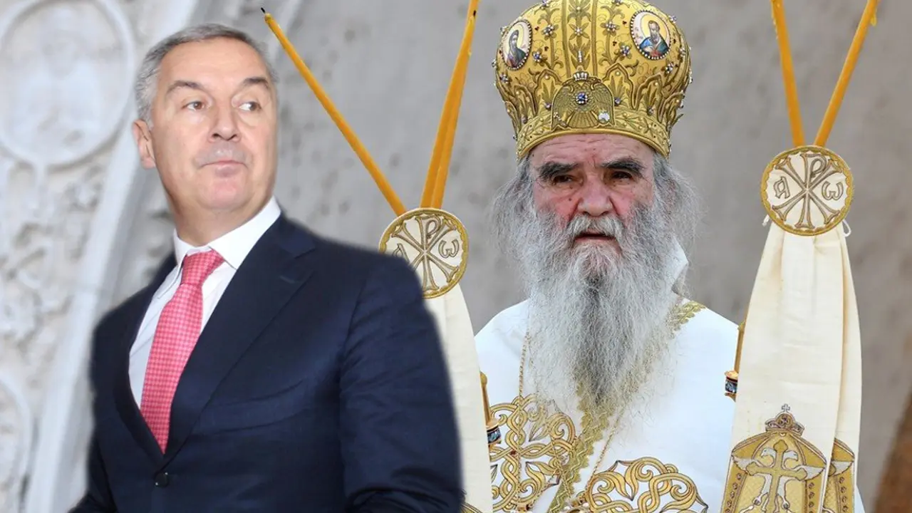 Amfilohije Radović i Milo Đukanović