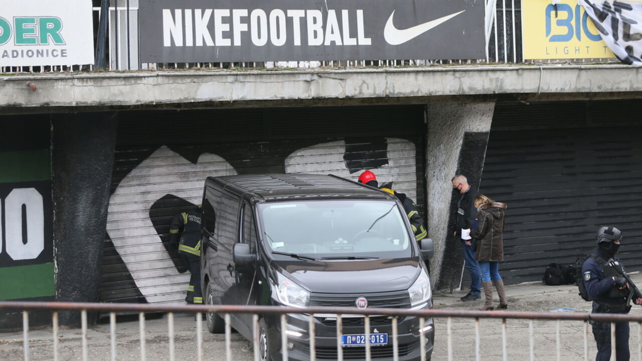 Bunker na stadionu Partizana u kom je Veljko Belivuk krio oružje