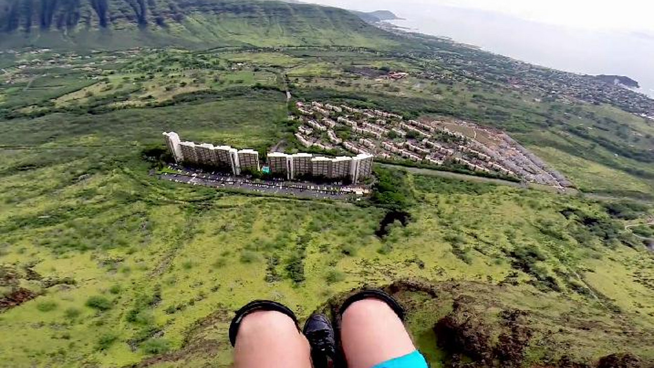 Paraglajding kroz zgrade
