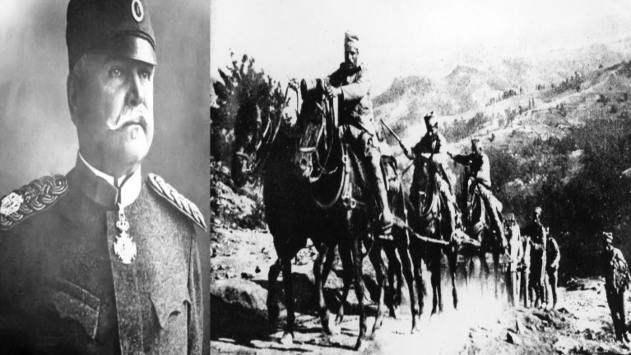 Stepa Stepanović i vojnici u Cerskoj bitki